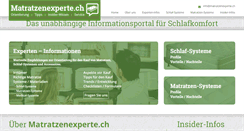 Desktop Screenshot of matratzenexperte.ch