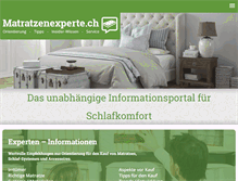 Tablet Screenshot of matratzenexperte.ch